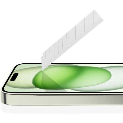 Afbeelding van ITSKINS Supreme Glass Screen Protector with Alignment Tool Apple iPhone 15 Clear