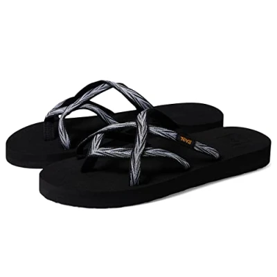 Afbeelding van Teva Olowahu Outdoorsandalen, Dames, Maat: 36, Palms black/white Textiel