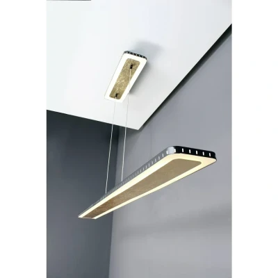 Afbeelding van ECO Light SOLARIS 9052 L GO LED hanglamp 60 W Goud, Zwart