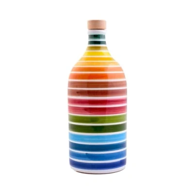 Afbeelding van Extra Vierge Olijfolie Keramiek glas Regenboog coratina Muraglia 500ml