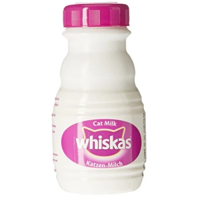 Image de WHISKAS Lait pour Chat et Chaton à Faible Teneur en Lactose 15 Bouteilles (Lot de 5 Packs 3x200ml) Facile Digérer Calcium &amp; Vitamines, Sans Conservateur