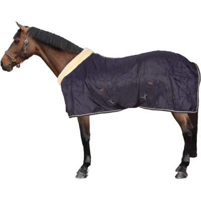 Afbeelding van Horka Staldeken Luxe met Kraag Blauw 155/205