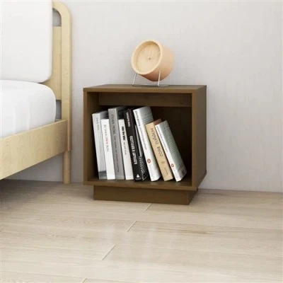 Afbeelding van Nachtkastje 2 St 40X30X40 Cm Massief Grenenhout 1 / Honingbruin