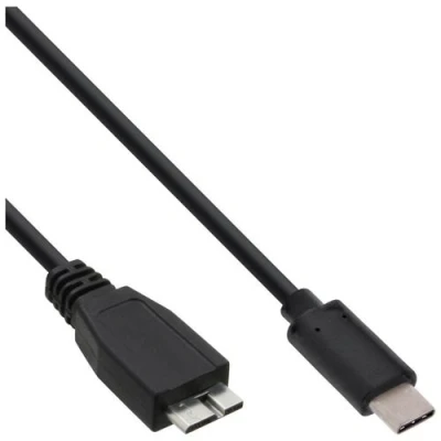 Image de InLine Câble USB 24 pin C (M) pour Micro Type B 3.1 3 A 50 cm noir
