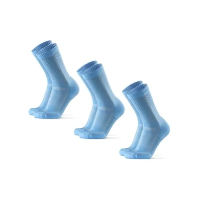 Afbeelding van Danish Endurance LONG Distance Running CREW 3 PACK Sportsokken, Heren, Maat: 35 38, Light blue