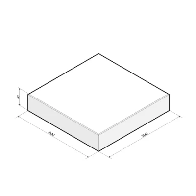 Afbeelding van Tegel 30x30x6 cm wit komo