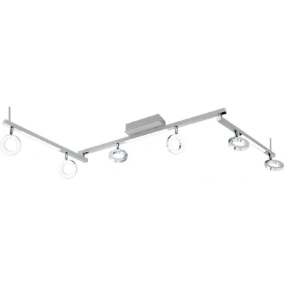 Afbeelding van EGLO Cardillio 1 Spot 9 Lichts Aluminium, Chroom Gesatineerd