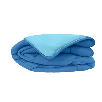 Image de Couette Calgary microfibre 240x260 cm gitane et azur