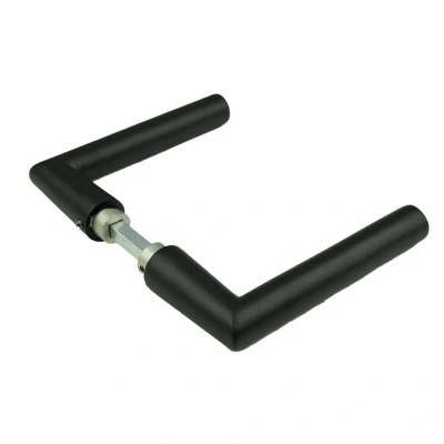 Afbeelding van Ami deurkruk 374 L model ZS zwart dd 63/67mm