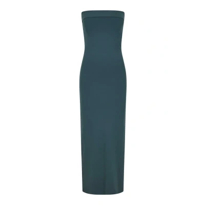 Afbeelding van Urban Classics Bandeau Etuijurk, Dames, Maat: Small, Bottlegreen