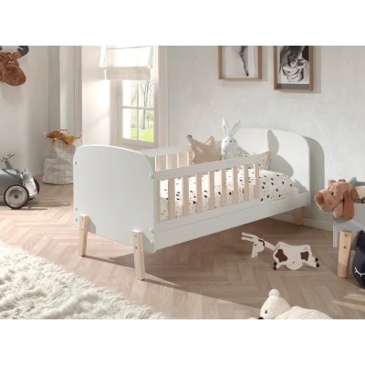 Afbeelding van LUCEVI Kiddy Peuter Bed Hout Wit 148.2x77x68cm