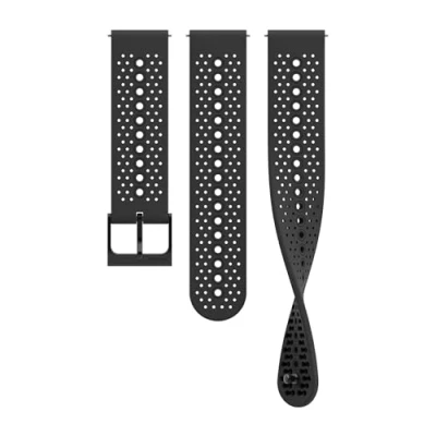 Afbeelding van 22 ATH1 SILICONE STRAP ALL BLACK S+M