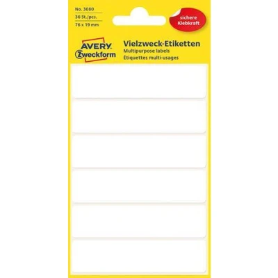 Afbeelding van Huismerk Avery 3080 Handmatige Etiket 76x19mm