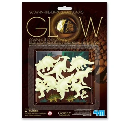 Afbeelding van 4m glow in the dark dinosaurussen 3D