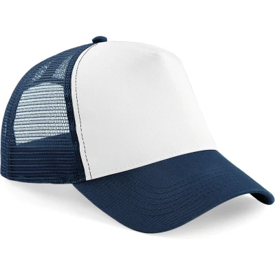 Afbeelding van Beechfield Snapback truckerpet B640 French Navy / White