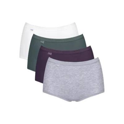 Afbeelding van Sloggi Basic Maxi damesslip (1 stuk), wit, groen, paars, grijs