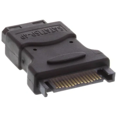 Image de Adaptateur d&#039;électricité SATA, InLine®, 1x 5,25 prise à 15pin SATA femelle