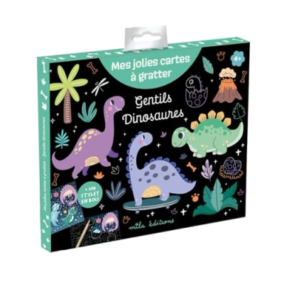 Afbeelding van GENTILS DINOSAURES MES JOLIES CARTES A GRATTER