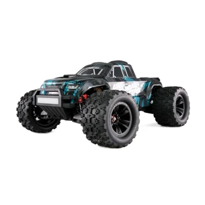 Afbeelding van Amewi Hyper Go MTX10 Blauw Brushless 1:10 RC auto Elektro Monstertruck RTR 2,4 GHz