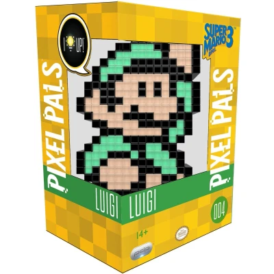 Afbeelding van Pixel Pals Lichtfiguur Luigi Super Mario Bros 3