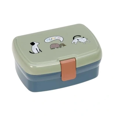 Afbeelding van LÄSSIG Lunchbox voor kinderen met uitneembare vakken, BPA/Happy Prints