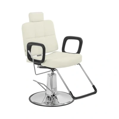 Afbeelding van physa Keswick kappersstoel met hoofd en voetensteun zithoogte 52 64 cm 150 kg beige