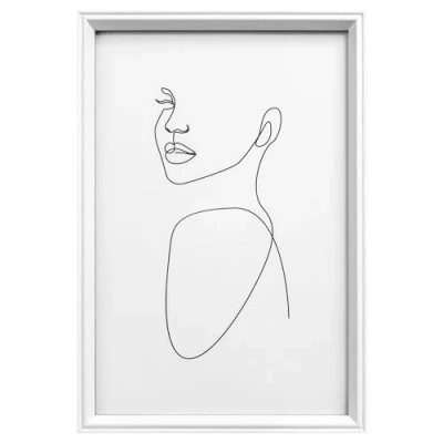 Afbeelding van walther design Silhouette fotolijst, 20 x 30 cm, wit, NW030W