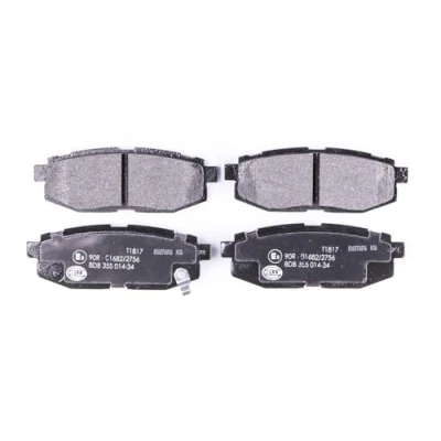 Afbeelding van HELLA 8DB 355 014 341 Remblokkenset Met akoestische slijtagewaarschuwing SUBARU: Impreza III Hatchback, BRZ Coupe, Outback IV, TOYOTA: GT86 Coupe