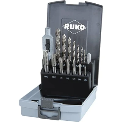 Afbeelding van RUKO 245004RO Set handtappen M3, M4, M5, M6, M8, M12, M10 15 Sneldraaistaal