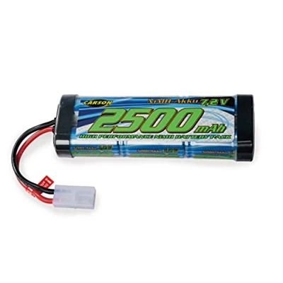 Afbeelding van Carson 500608222 7,2 V/2500 mAh NiMH Race Battery TAM oplaadbaar, met Tamiya stekker, accu voor RC auto, reservebatterij op afstand bestuurd voertuig, hoge kwaliteit, modelbouw