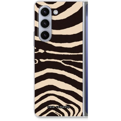 Afbeelding van Case Company® hoesje geschikt voor Samsung Galaxy Z Fold5 Arizona Zebra Soft Cover Telefoonhoesje Bescherming aan alle Kanten en Schermrand