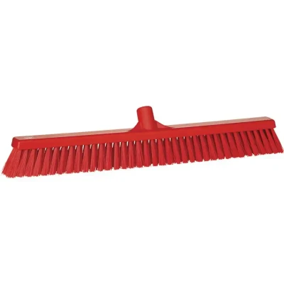 Afbeelding van Vikan Brooms and Sweepers Combi Sweeper Wide Tough Switht Polyester Fiber 610x70x125mm Red