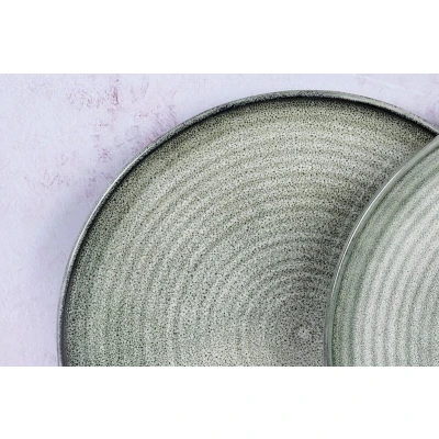 Afbeelding van bord ZEN Ø28cm 6 stuks Naturel