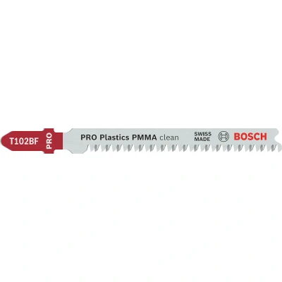 Afbeelding van Bosch Accessories 2608636780 Decoupeerzaagblad T 102 BF, Clean for PVC 3 stuk(s)
