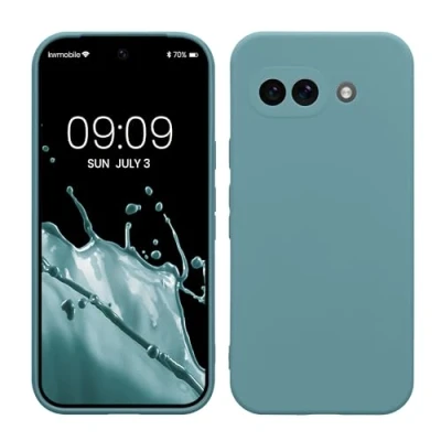 Afbeelding van kwmobile telefoonhoesje geschikt voor Google Pixel 9a Hoesje smartphone Precisie camera uitsnede In Arctische nacht