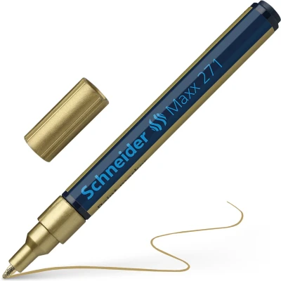 Afbeelding van Schneider Lakmarker Maxx 271 1 2Mm Goud 10 Stuks