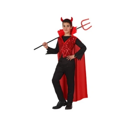 Afbeelding van Kostuums voor Kinderen Th3 Party Multicolour Demon (4 Onderdelen) Maat 10 12 Jaar