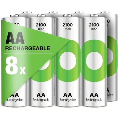 Afbeelding van GP ReCyko Oplaadbare AA batterij (penlite) NiMH 2100 mAh 1.2 V 8 stuk(s)