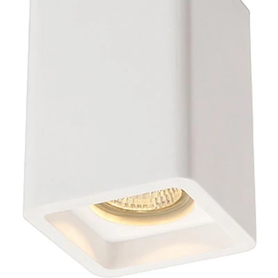 Afbeelding van SLV 148004 Plastra Plafondlamp Halogeen, Spaarlamp, LED GU10 35 W Wit