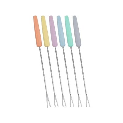 Afbeelding van Metaltex Fonduevorken 24 cm RVS 6 Stuks