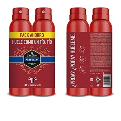 Afbeelding van Old Spice Captain Deodorant Spray Set 2 2x 150ml