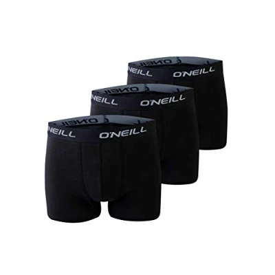 Afbeelding van O&#039;Neill Heren Boxershorts Trunks 900003 Effen Zwart 3 Pack Maat M