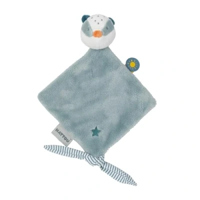 Afbeelding van Nattou das Felix Knuffeldoekje Doudou 30 cm Dusty blauw