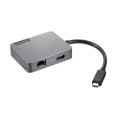 Image de Hub USB C Lenovo Travel Gen2 de bureau pour IdeaPad 3 14/ThinkBook 13x G2 IAP/14s Yoga IAP/ThinkPad T14s Gen 3/ X1 Nano 2 Gris