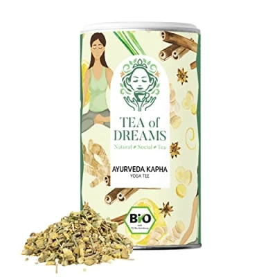 Afbeelding van Biologische yogathee &quot;Ayurveda Kapha&quot; met kardemom, gember, zoethoutwortel losse thee 70 g