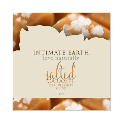 Afbeelding van Intimate Earth Natural Flavors Glide Gezouten Caramel Foil 3 ml