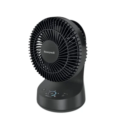 Afbeelding van Honeywell QuietSet HTF337BE Oscillerende staande ventilator, zwart, individuele of kleine kamerventilator, met stille functie en 5 vermogensniveaus