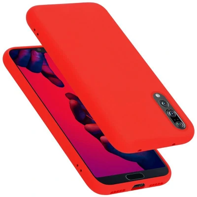 Afbeelding van Cadorabo Hoesje geschikt voor Huawei P20 PRO / PLUS in LIQUID ROOD Beschermhoes gemaakt van flexibel TPU silicone Case Cover