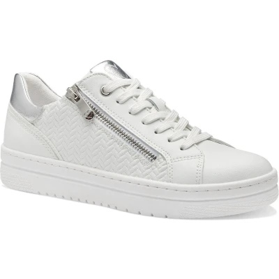 Afbeelding van Marco Tozzi Sneakers laag white, Dames, Maat: 41, White Hoogwaardig imitatieleer