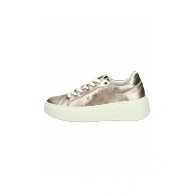 Afbeelding van Nerogiardini Sneakers laag, Dames, Maat: 38, Tortora 406 Leer en textiel